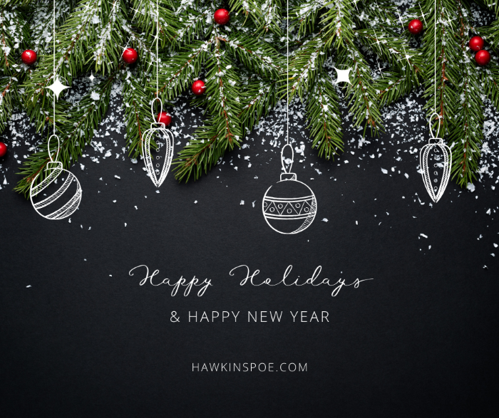 Happy Holidays From Hawkins-Poe